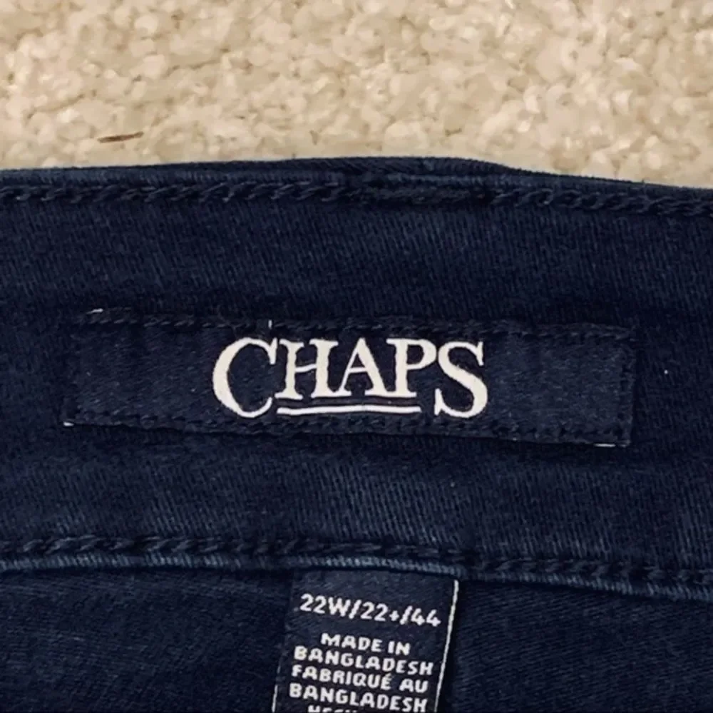 Chaps navy stretch